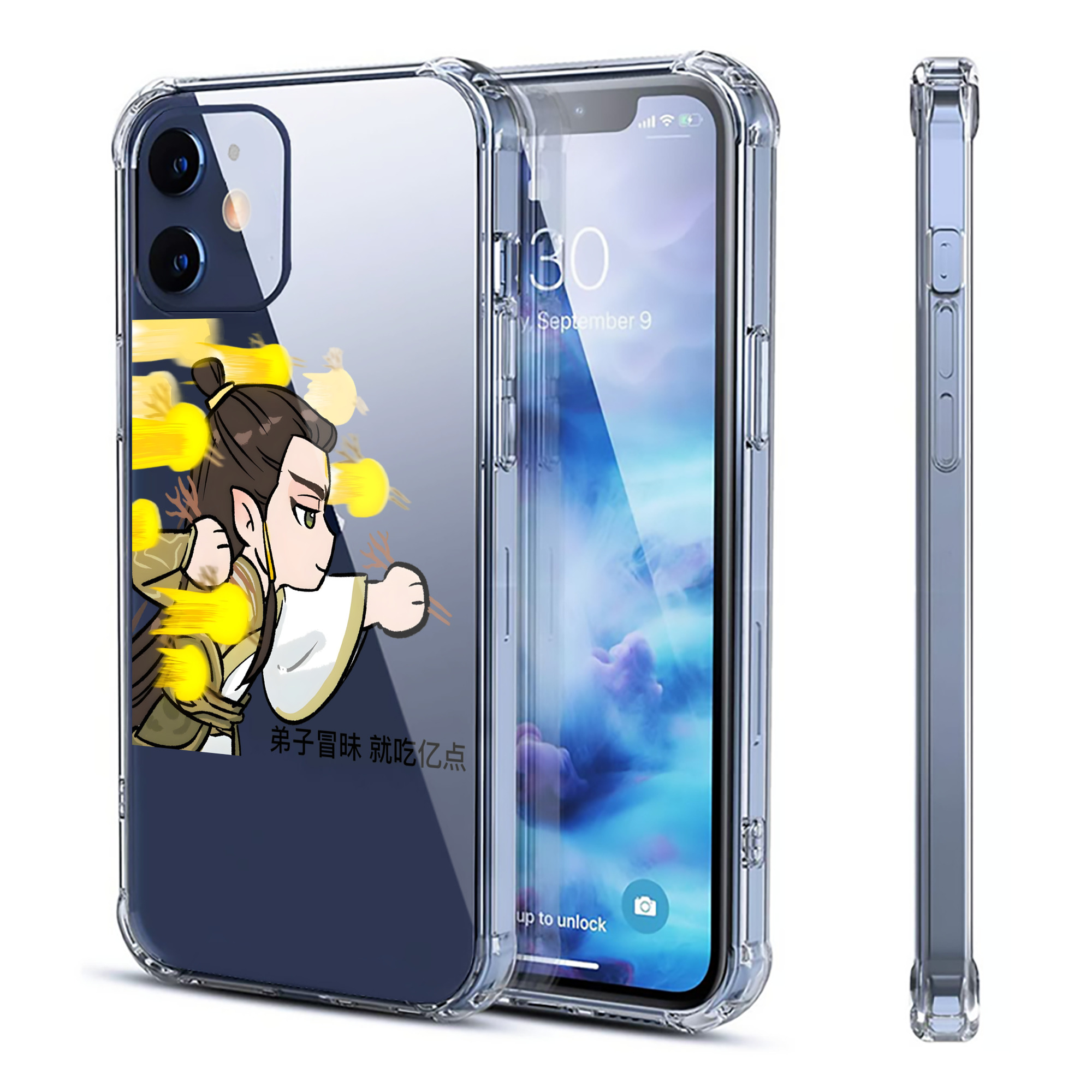 （画像用） Ne Zha 2 ナタ 魔童の大暴れ 【iPhone 12シリーズ対応】透明スマホケース（クリアソフトケース）